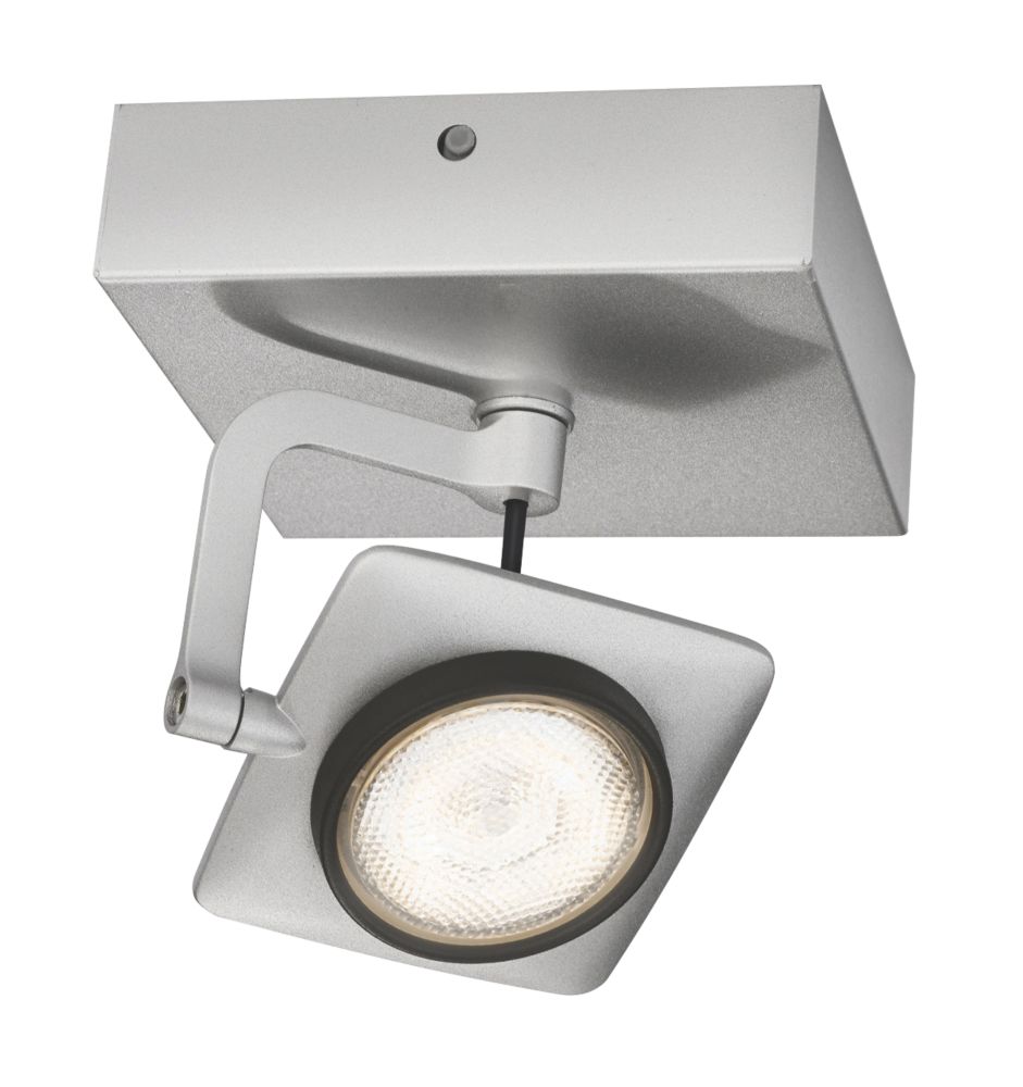 Philips Millennium LED Wall Spotlight Silver 5W 220-240V LED Wall Lights Screwfix.com